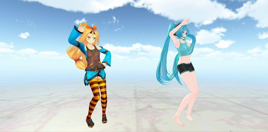 初音未来和尤尼提酱共舞(1)