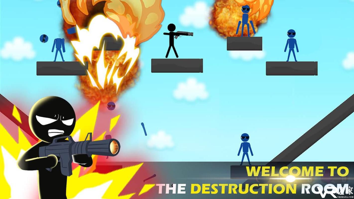 火柴人射手：毁灭房间无敌版(1)