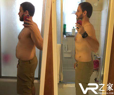 死宅玩游戏也能减肥？一男子玩VR游戏50天减重6公斤.jpg