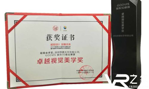 2017首届红钻奖：GOOVIS随身3D影院获卓越视觉美学奖