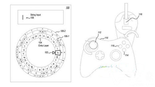 微软为VR申请圆盘式文本键入系统专利.png