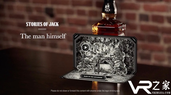 Jack Daniel用AR将威士忌酒瓶变成了故事书.png