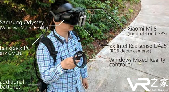 微软推出基于GPS的内向外跟踪动态VR技术
