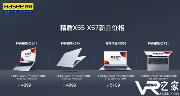 神舟精盾推出X55系列笔记本：搭载10nm酷睿 售价4399元起.png