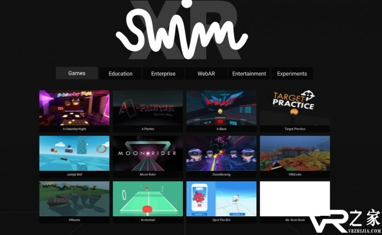 WebXR内容门户XR Swim上线，目标是打造应用分发平台.png