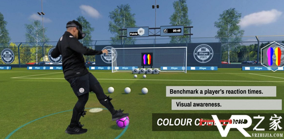 越来越多足球运动员正在使用Rezzil VR平台进行训练