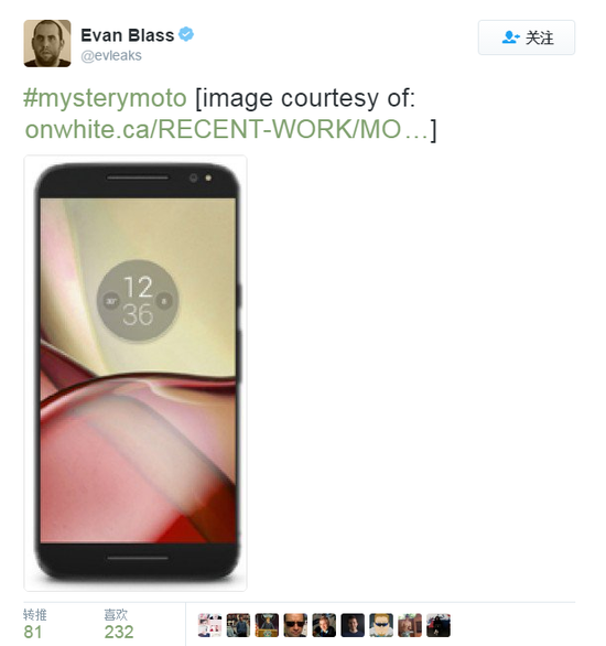 evleaks晒出神秘新机 疑摩托罗拉Moto X 2016真机曝光