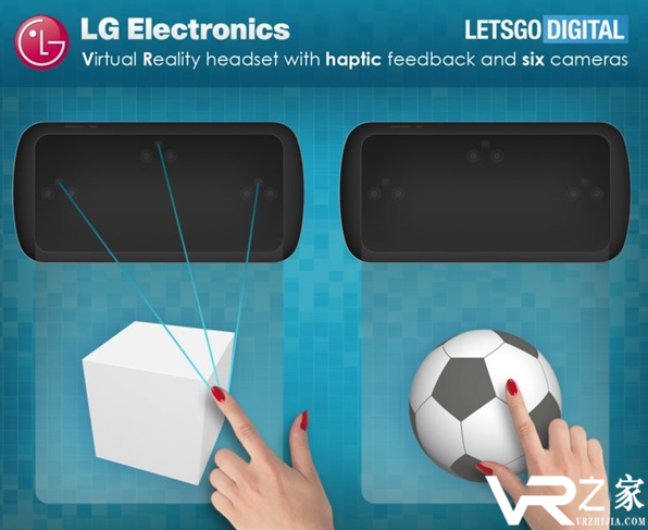LG申请新VR头显专利，将搭载触觉反馈与6个摄像头
