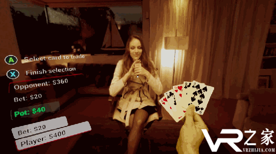《扑克秀VR》 让美女一件一件的脱去衣服