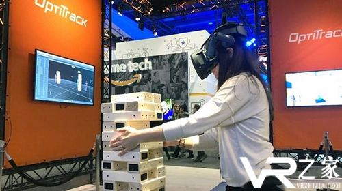 配合HTC Vive Pro该跟踪系统让你玩完整的Jenga游戏