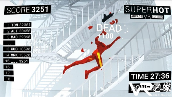 《Superhot VR：街机版》正式发布