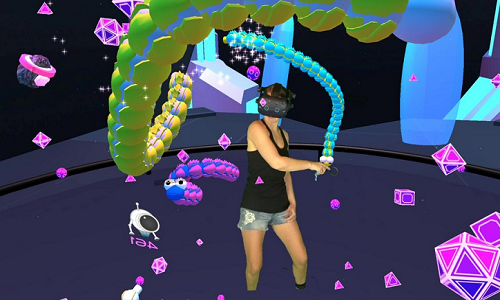 VR休闲游戏 Space Slurpies登陆App Lab