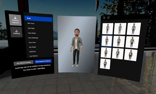 Facebook发布VR角色创建工具Avatars 2.0