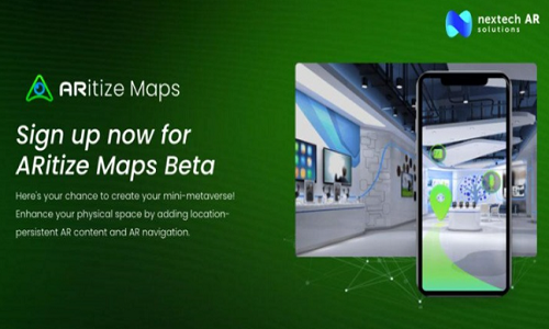 Nextech AR Solutions推出元宇宙应用ARitize Maps