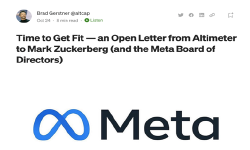 Meta股东希望Meta裁员并缩减元宇宙投资